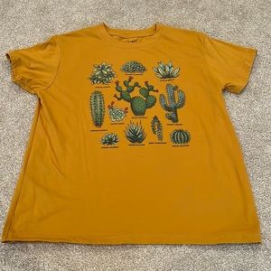 Fifth Sun yellow cactus t-shirt
